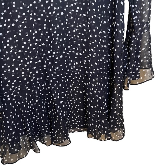 Theory Marah Star Dress in Black & Ivory - Picture 6 of 10